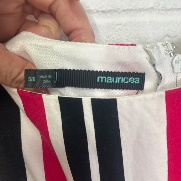 Maurices Black and White A-Line Sundress - Picture 4 of 6